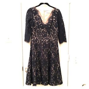 Navy Lace Eliza J. Dress